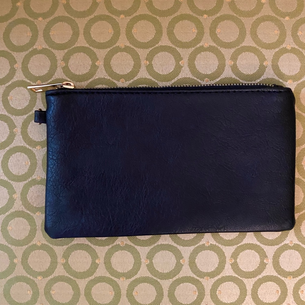 Black leather pouch